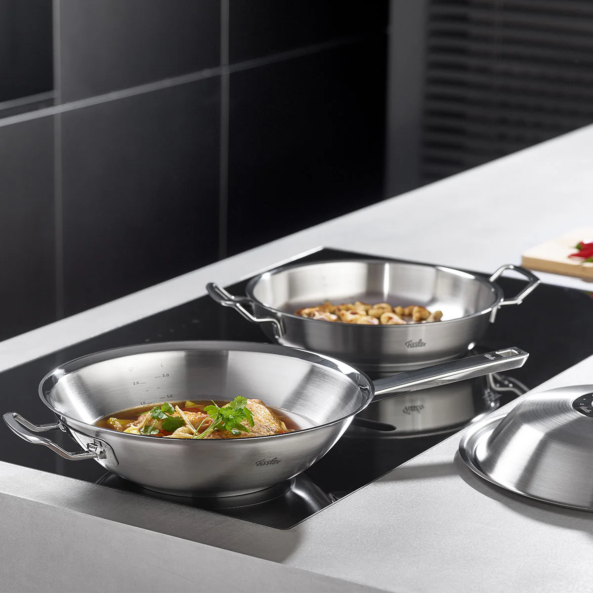 Original-Profi Collection® Stainless Steel Serving Pan with High Dome Lid - Image 19