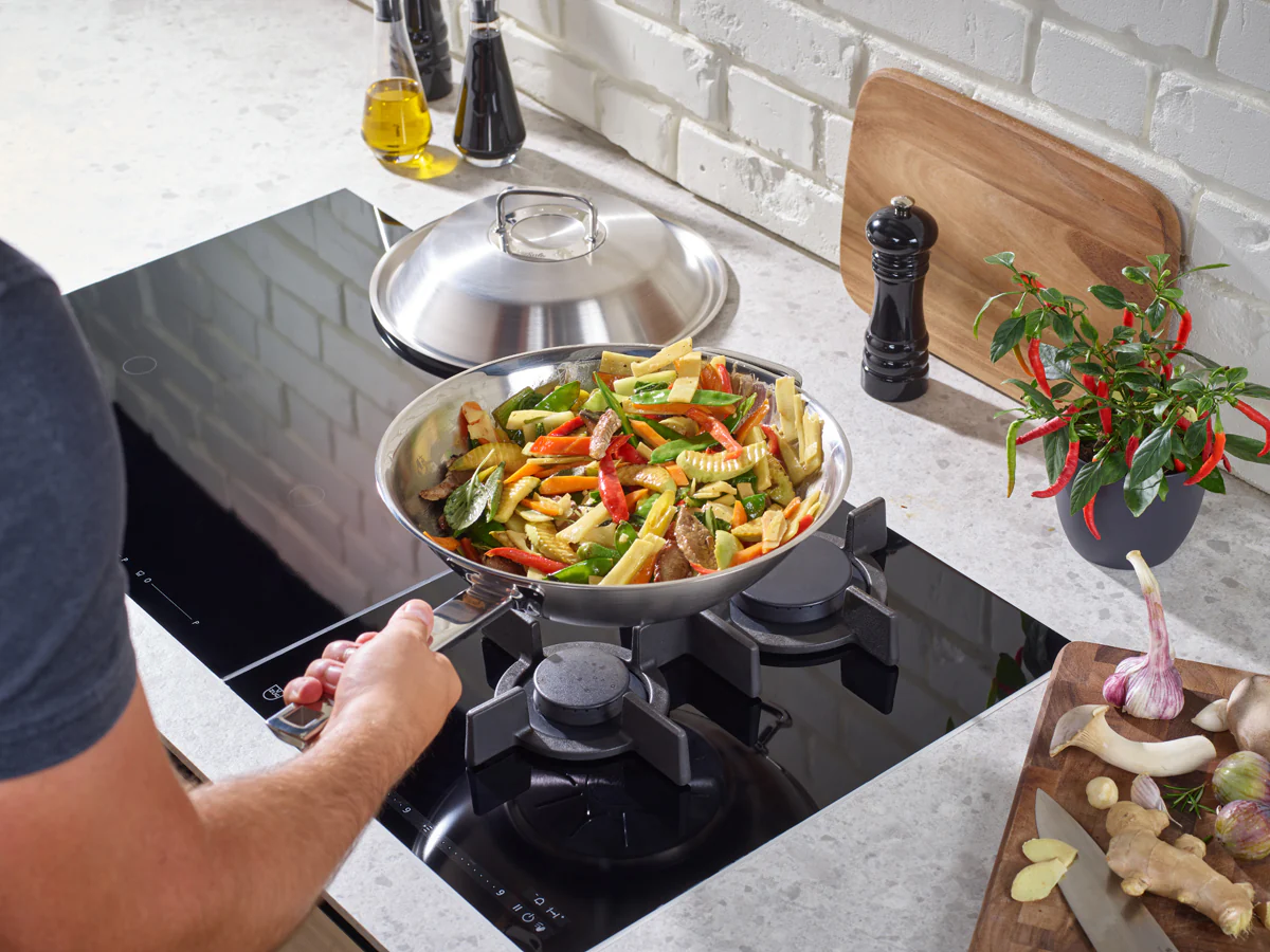 Original-Profi Collection® Stainless Steel Wok, 11.8" - Image 6