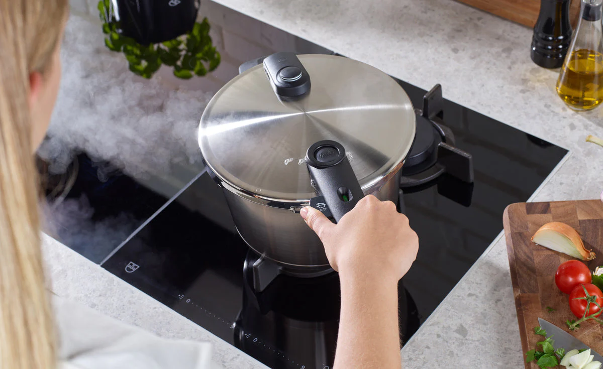 Vitaquick® Premium Pressure Cooker, 10.6 Quart with Steamer Insert and Tripod - Image 3