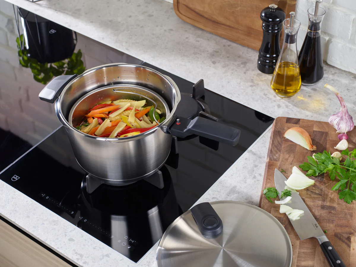 Vitaquick® Premium Pressure Cooker, 2.6 Quart with Steamer Insert and Tripod - Image 10