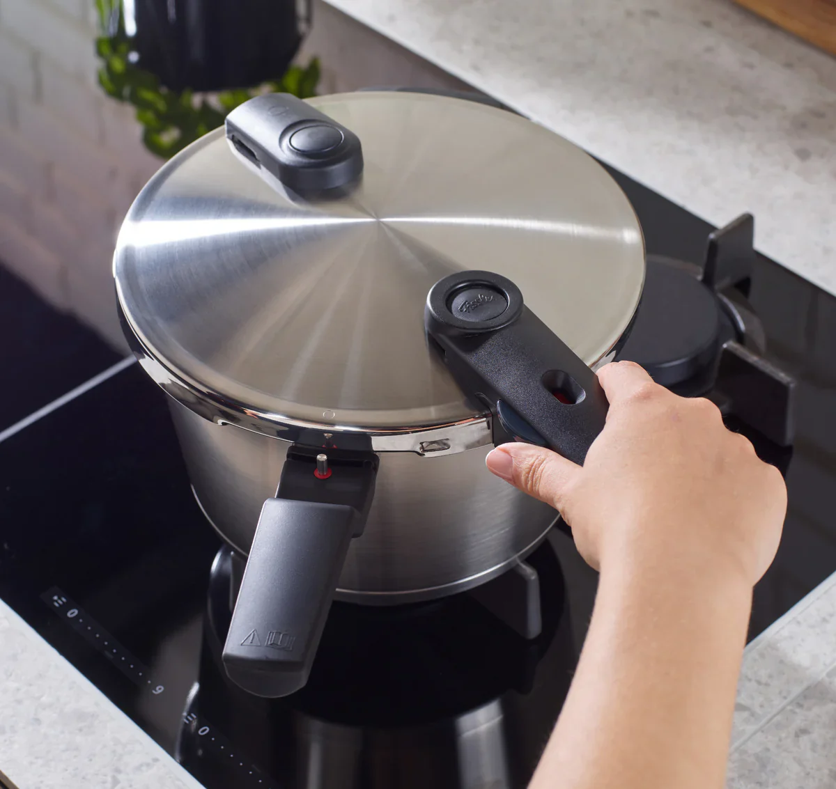 Vitaquick® Premium Pressure Cooker, 2.6 Quart with Steamer Insert and Tripod - Image 8