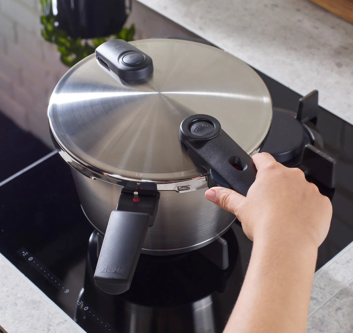 Vitaquick® Premium Pressure Cooker, 8.5 Quart with Steamer Insert and Tripod - Image 7